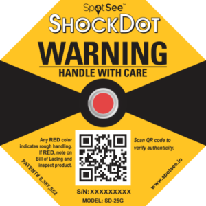 Shockdot package handling safe shipping impact indicator